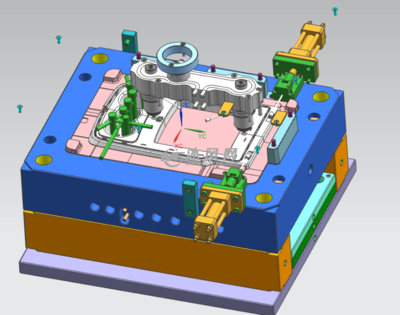 油缸隧道抽芯汽車排擋裝飾蓋模具